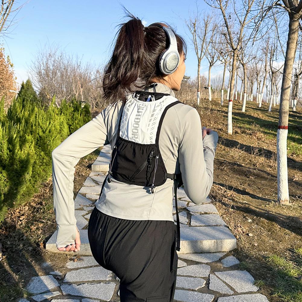 Outdoors Running Vest, Lightweight Breathable Running Vest, Reflective Outdoors Hydration Pack for Hiking Trail Running