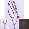 Ethnic Style Bead Neck Chain With Shell And Starfish Decor For Women Spring