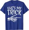 Hes My TreatShes My Trick Skeleton Matching Couple Halloween TShirt Fun Unisex Unisex Spooky Season Halloween Tshirts