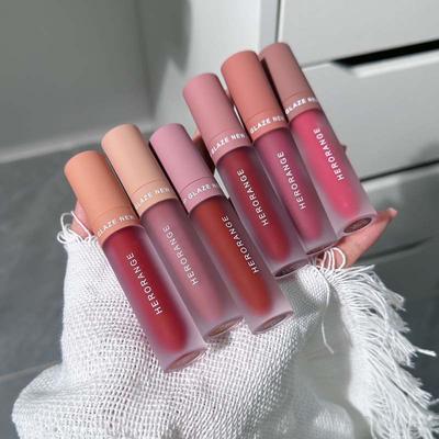 Velvet Lip Glaze Matte Matte Lipstick Colorful Long-lasting Lip Gloss Set