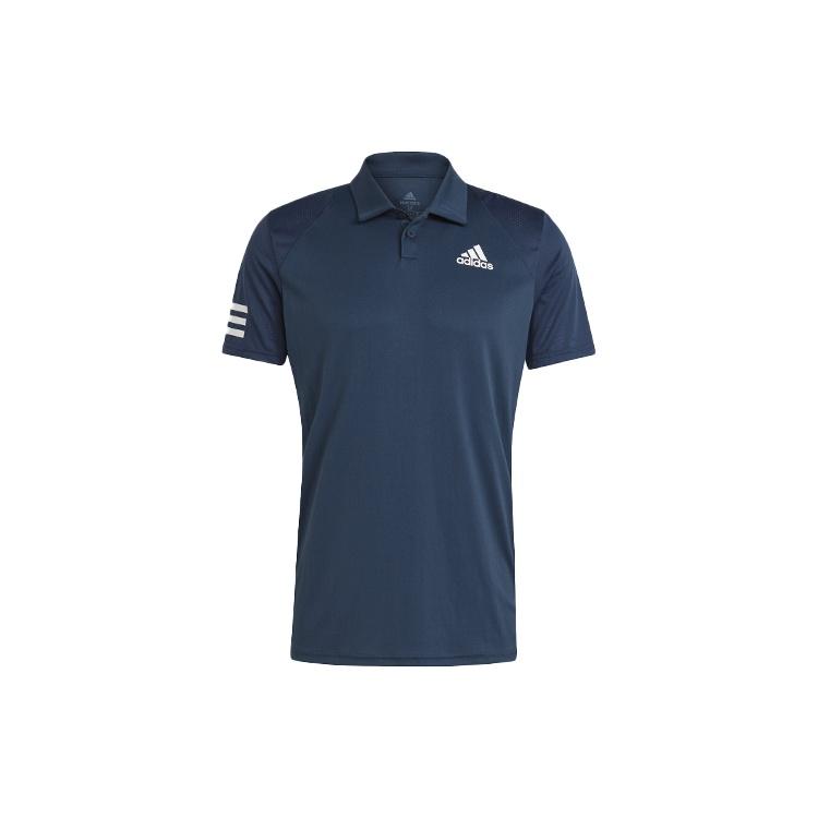 adidas Club 3str Tennis Casual Sports Short Sleeve Polo Shirt Navy Blue Men s GL5458 M