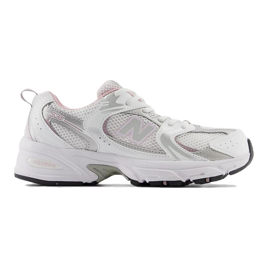 New Balance 530 Big Kid White Mid Century Pink Kids Sneakers GR530GK