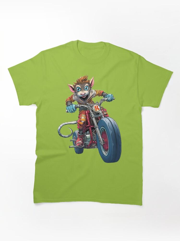 Biker Mice from Mars Rebel Biker Boy Rat Gang Rebels Book Illustration by Sarnia Classic T-Shirt