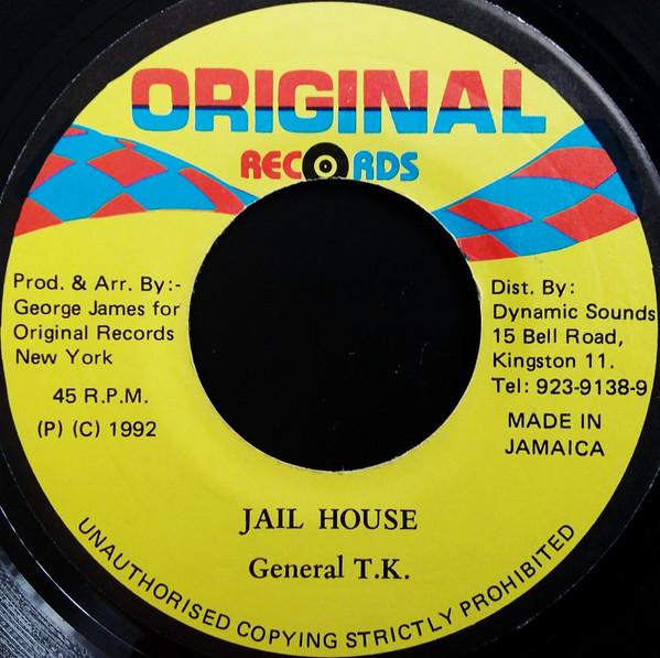 

7-дюймовая пластинка GENERAL T.K. - Тюрьма НИЧЕГО Оригинальная запись 1992 Ямайка Регги, Ска и Даб Б/У