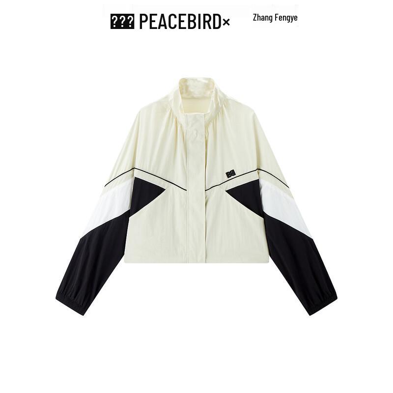 

Женская куртка в стиле колор-блок со стойкой M