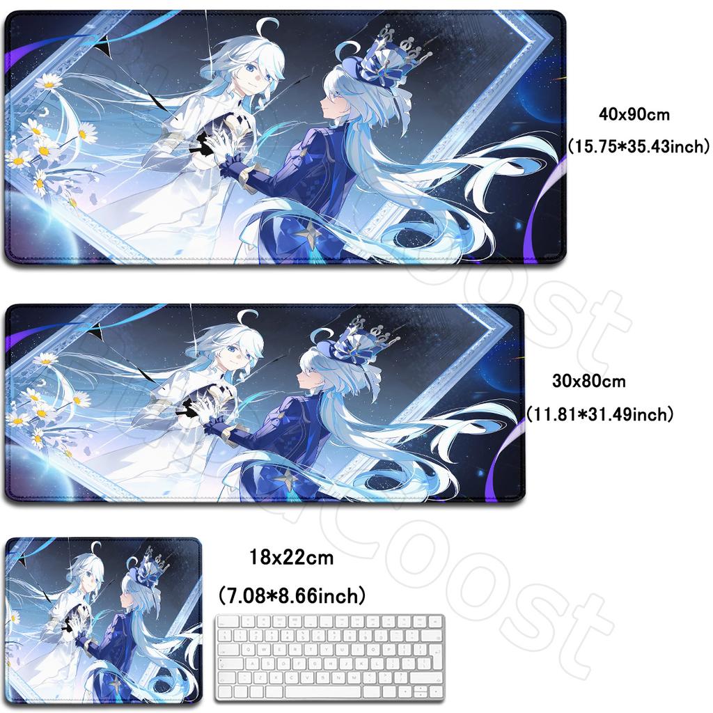 HD Kawaii Genshin Impact Furina Anime Gra Podkładka pod mysz Duża do komputera gamingowego Podkładka pod mysz Klawiatura i mysz Gracza Mata na biurko antypoślizgowa