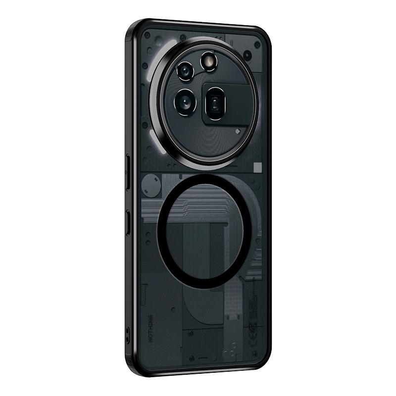 Translucent Shockproof Case For Nothing Phone 3A Pro 6.67 inches TPU Matte Frame Magnetic Wireless Charging Plastic Back Cover