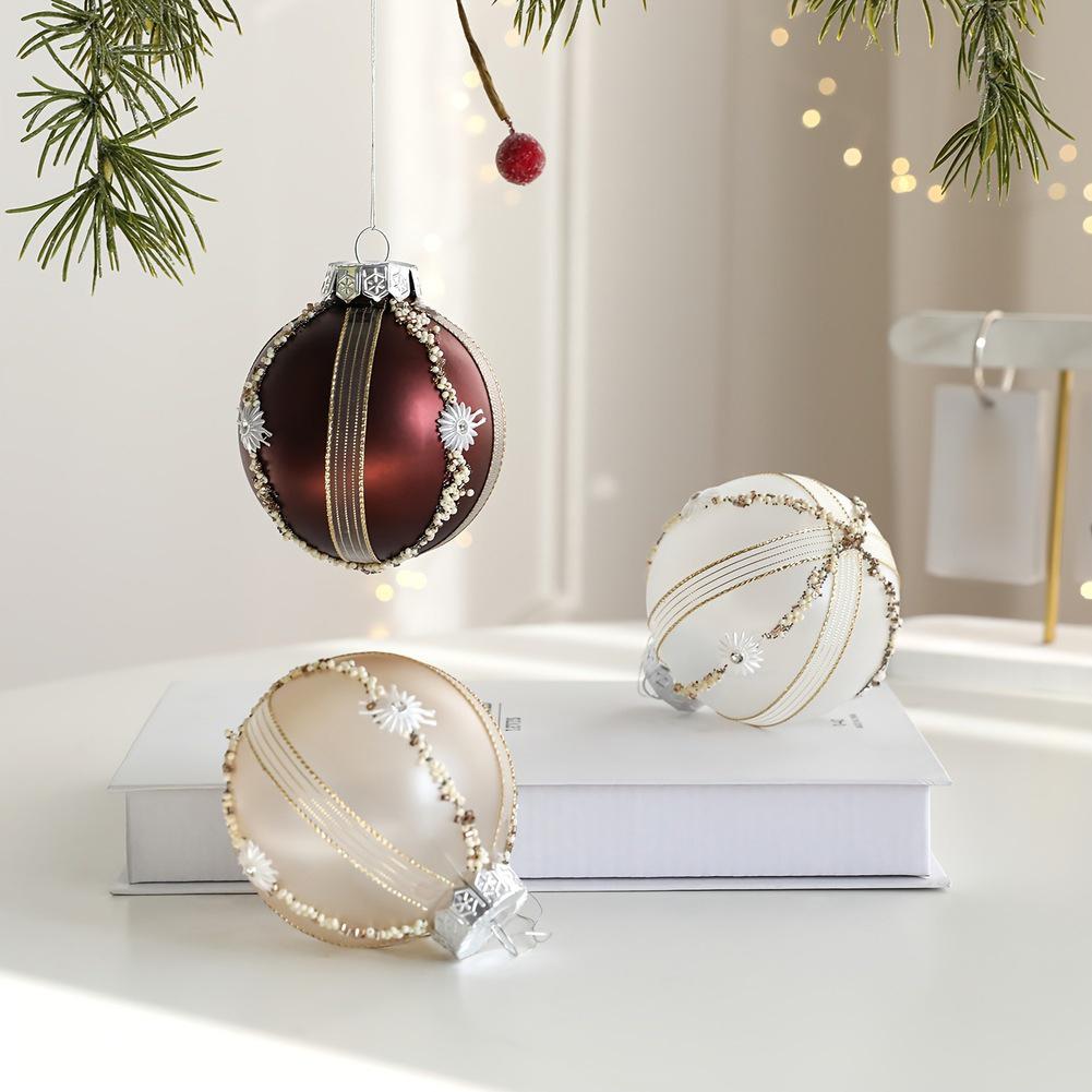 3 Pack Christmas Balls For Tree Hanging Decoration Ornaments 8cm Shatterproof Plastic Suitable For Holiday And Event Use