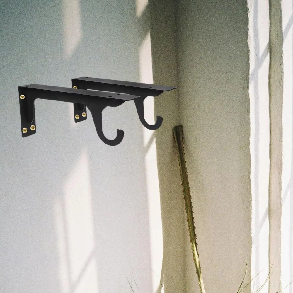 Wytrzymały wspornik półki szafowej Solidny trójkątny wspornik metalowy Montowany na ścianie wieszak Ogród