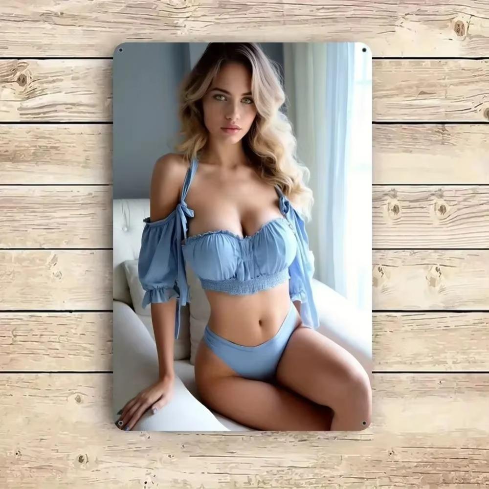 Bohemian Vintage Metal Tin Sign Wall Art Decor 8x12 Inch Rustic Kitchen Bathroom