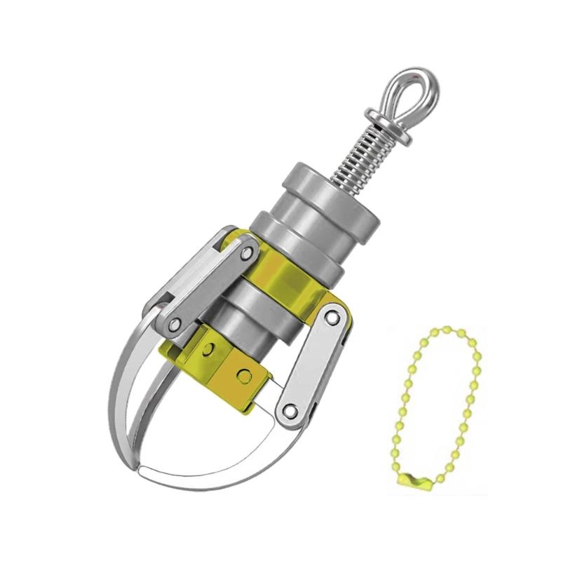 Portable Simulated Claw Doll Machine Grab-clip Keychain Keyring For Car Interior Decoration Key Fun Press Lock Gadgets