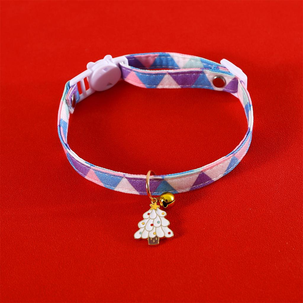Dog Cat Christmas Collar Wreath Snowman Puppy Suit Collar Necklace Collar Cute Girl Dog Collar Christmas Tree