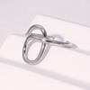 Simple Geometric Stainless Steel Ring Unisex Fashion Jewelry Line Wrapping Gold Plated Adjustable Rings Couples Gift Items