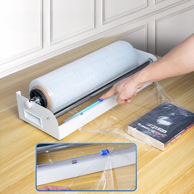 Commercial Wrapping Film Packaging Machine Supermarket Fruit Cling Film Cutting Machine Fixed Bracket Express Packaging Artifact