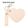 Rotate Small Mirror Love Heart Makeup Mirror Korean Style Colorful Love Keychain  Women