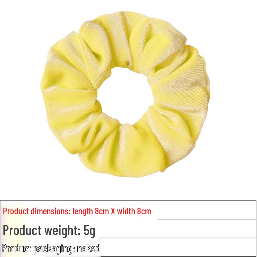 Versatile Gold Velvet Scrunchie Hair Tie for Buns & Ponytails