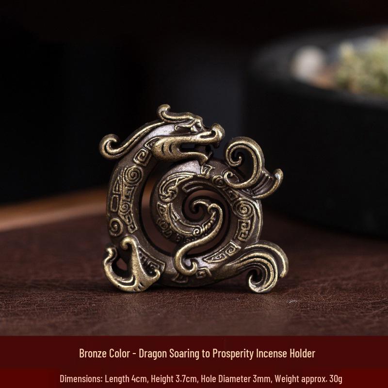 Kodo Multi-Hole Gourd & Water Drop Incense Holders: Turtle, Zen Lotus, Dragon Soaring Designs