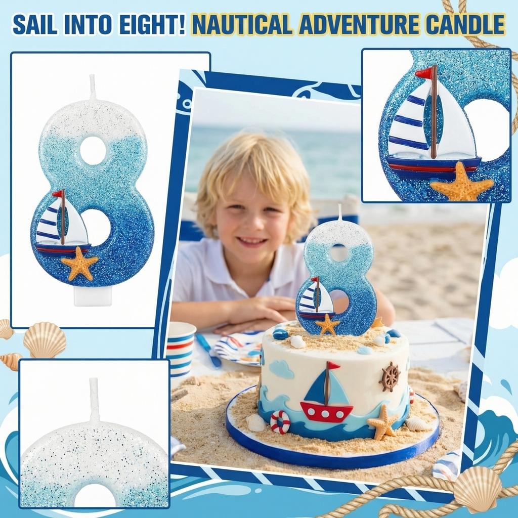 Fashion Cartoon Creative Birthday Candles Party Digital Candles