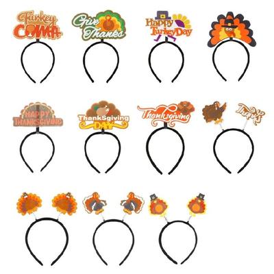 Festive Thanksgiving Headband Comfortable Headdress Fashionable Hair Hoop Trend