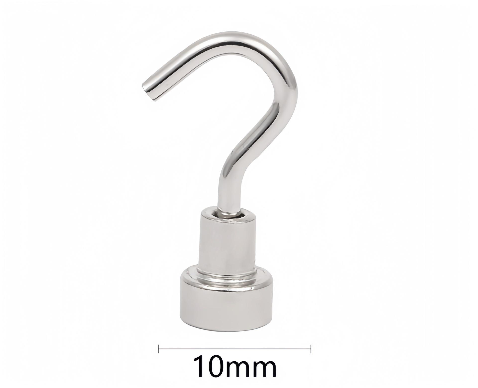

Rotatable Neodymium Magnetic Hook - No-Drill, Strong Metal Magnet for Clothes Drying