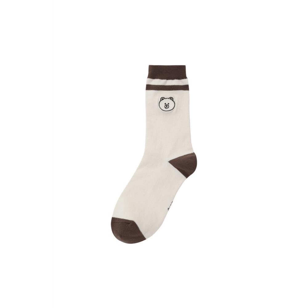 

LUCKYMARCHE LINE FRIENDS EDITION LUCKY MARCHEBROWN Color Line SocksQNLAX23111BRX