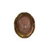 Vintage European Oval Wall Photo Frame: French Living Room or Bedroom Light Luxury Carved Glass Decoration