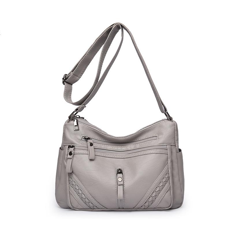 

Женский рюкзак, Одноплечная сумка кроссбоди большой вместимости, Сумка для мамы среднего возраста светло-серый