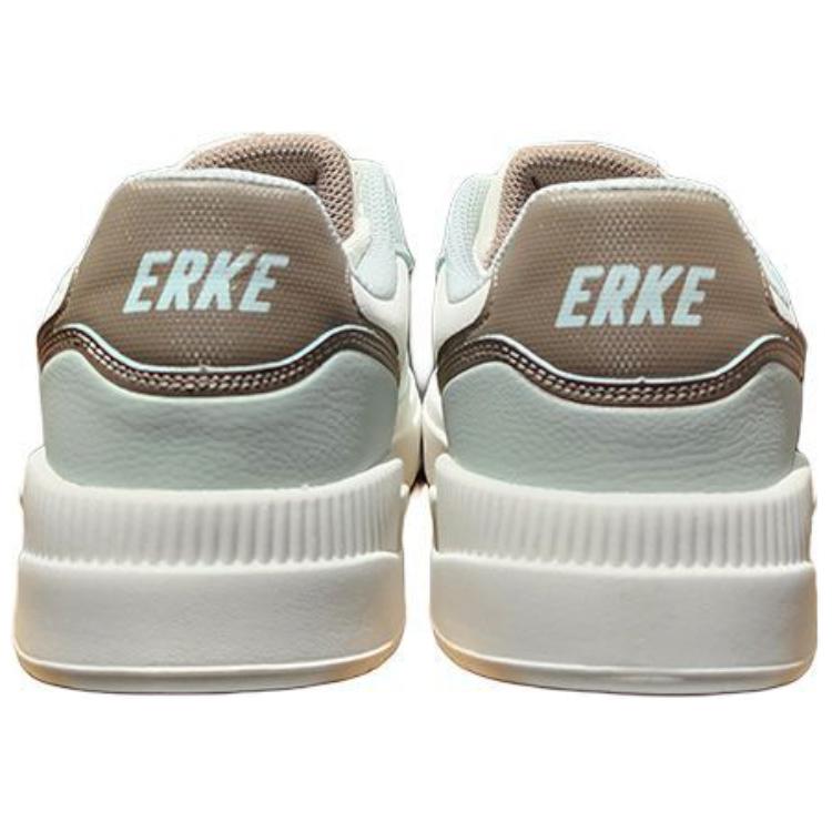 Hongxing Erke Casual Comfortable Trendy Non-Slip Lightweight Durable Low-Top Skate Shoes Men Sneaker White Green 11125101178-006
