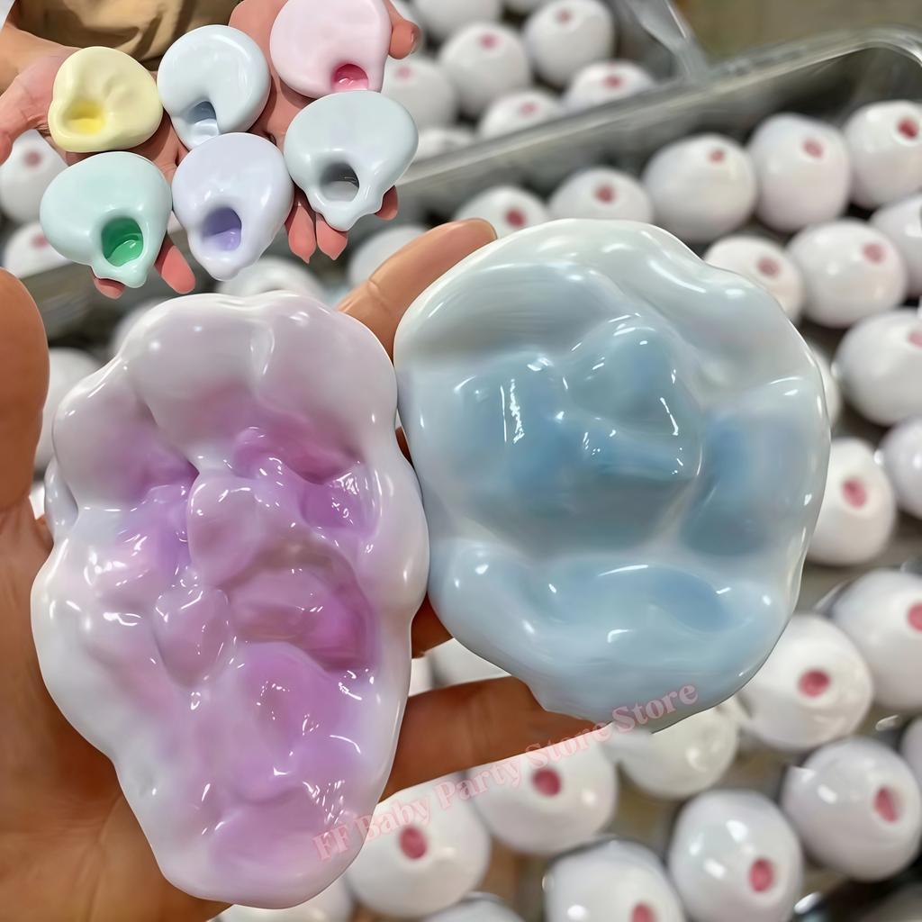 Squishy Fluido Pelle di Ghiaccio Palla di Gelatina Giocattolo da Spremere Bambini Adulti Morbido Pizzicare Pop Giocattoli Fidget Regalo per Festa Giochi di Intrattenimento Regalo di Compleanno