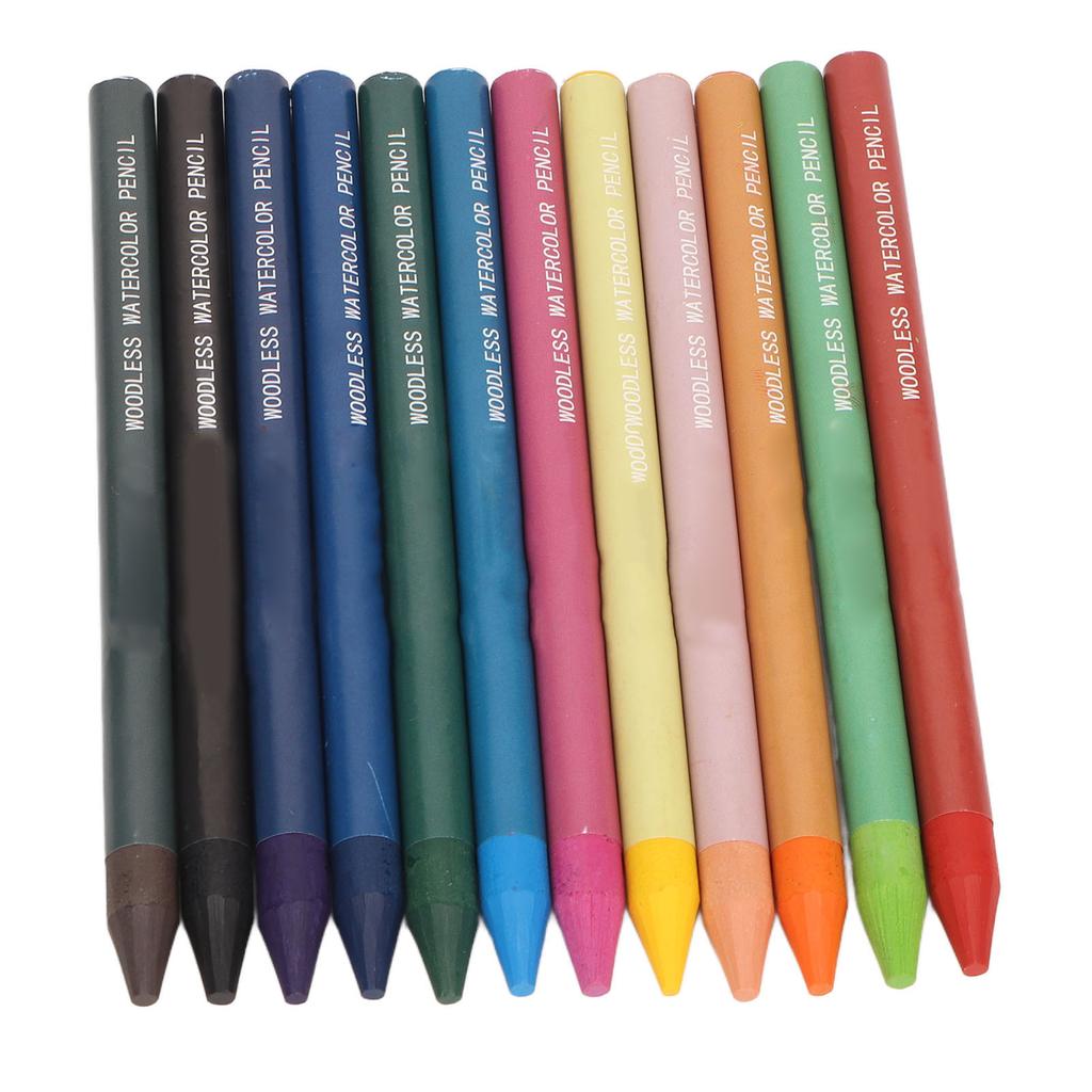 Colored Pencil Set 12 Colors Watercolor Core Water Soluble Eco Friendly Painting Pencils for Art