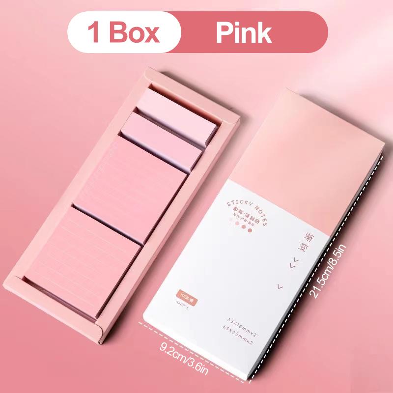 Boxed Convenience Sticker Set Gradient Student Notes Tearable Message Sticky n Times Index Sticker High Appearance