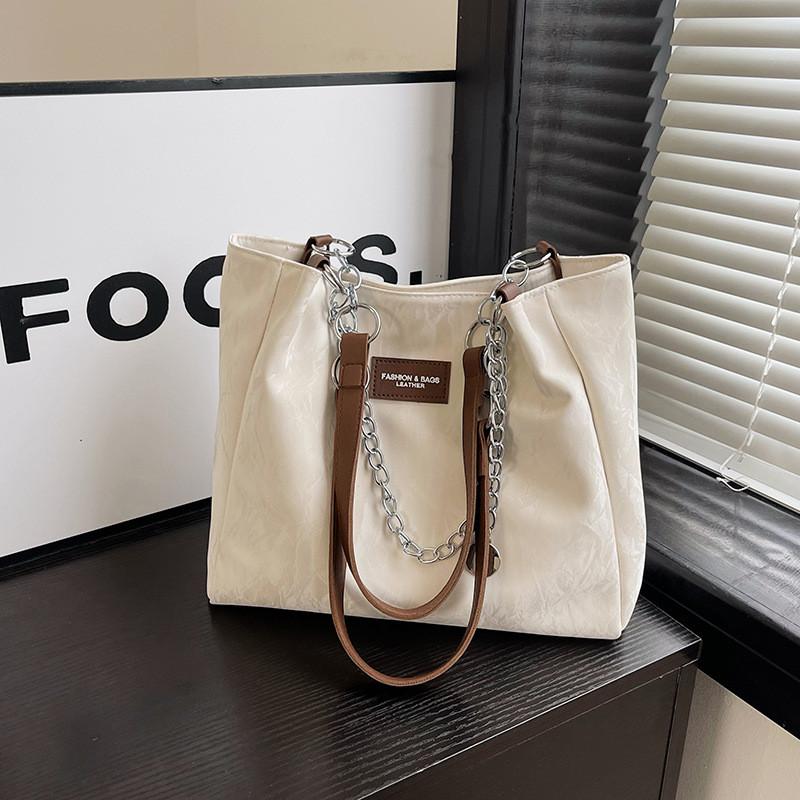 Fashionable Black Pink Beige Tote Bag With Unique Design Ideal For Students And Commuting