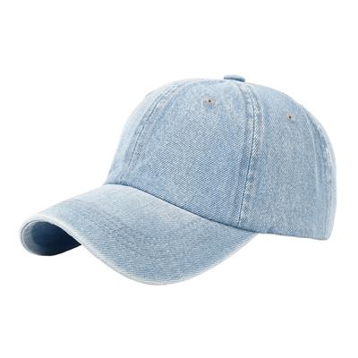 Chic Streetwear Washed Denim Baseball Caps for Women Men Sport Visors Vintage Snapback Cap Teen Hip Hop Hat Casual Visor Hat