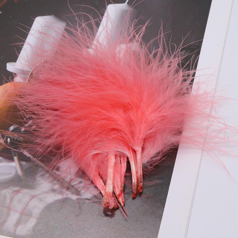 Blood vessel velvet feather turkey feather jewelry cat toy cat stick handicraft dream catcher decorative material