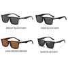 Xiaomi Men Women Square Polarized Sunglasses UV400 Metal Decor Temples Classic Rectangular Shades for Driving Fishing Outdoor Travel