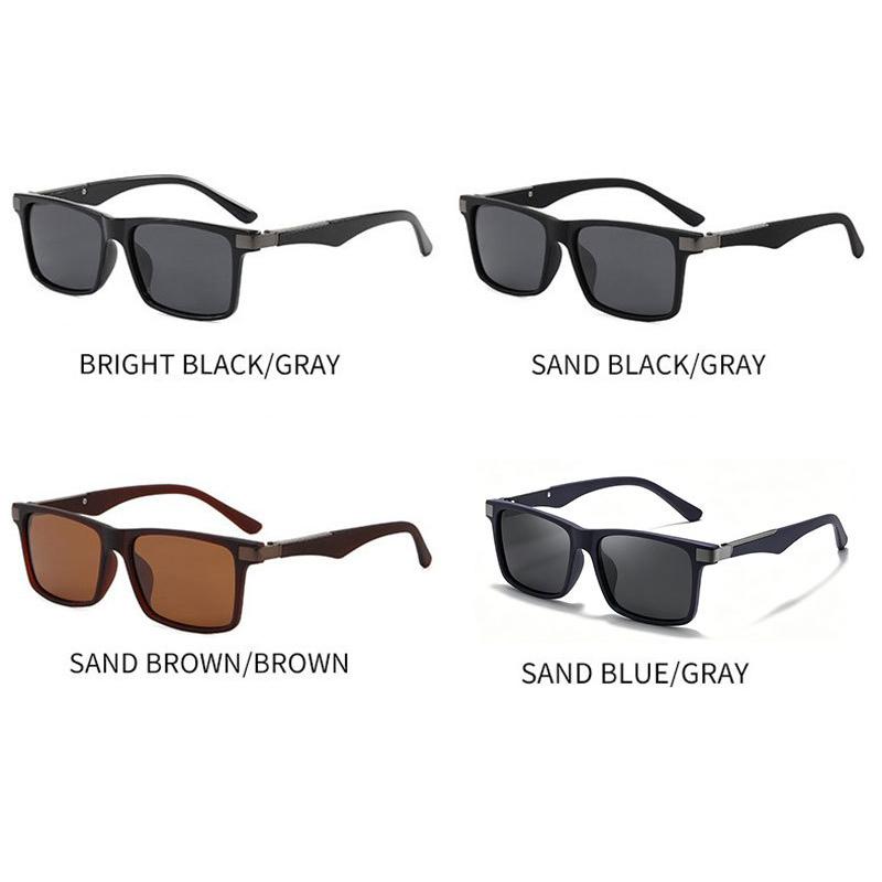 Xiaomi Men Women Square Polarized Sunglasses UV400 Metal Decor Temples Classic Rectangular Shades for Driving Fishing Outdoor Travel