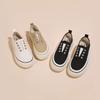 Casual-Style mit dicker Sohle, ein Pedal, Sommer 2025, neue Canvas-Schuhe, Damen, zum Schnüren, kleine weiße Schuhe, Board-Schuhe, Sport- und Freizeitschuhe