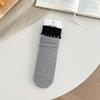 Color-Block Ruffle Crew Socks for Women, Spring/Autumn Absorbent Cotton, Japanese Trendy Loose Fit