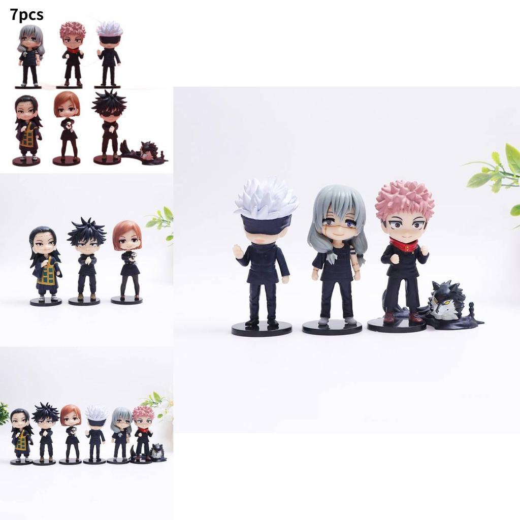 Fun Jujutsu Kaisen Q Version Figures In Pvc Highlighting Gojo Itadori Nobara And Megumi
