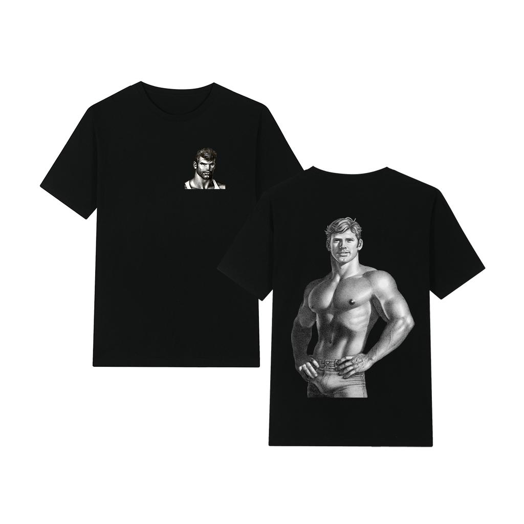 Tom of Finland New Vintage T-shirt Art LGBT GAY Rainbow COWBOY Cops Boyfriend Cotton Men T shirt New Tee Tshirt Womens Tops