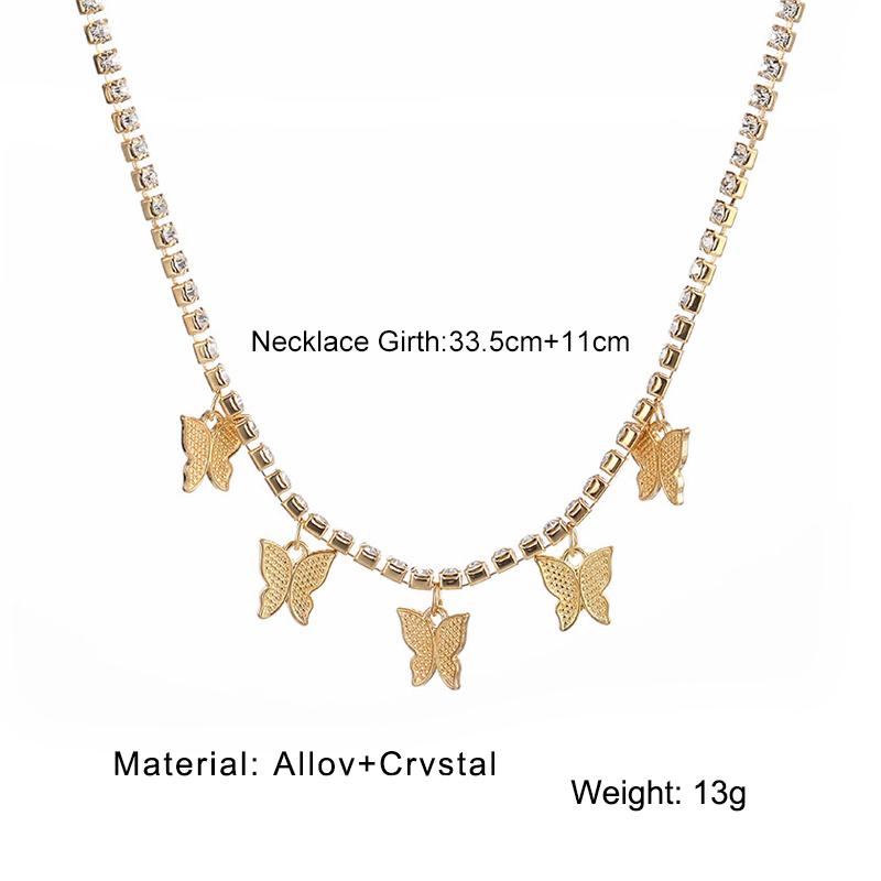 Schmetterlingskette Schmetterlingsanhänger Halskette Damen Schlüsselbeinkette Mode Damen Schmuck Mädchen Geschenk