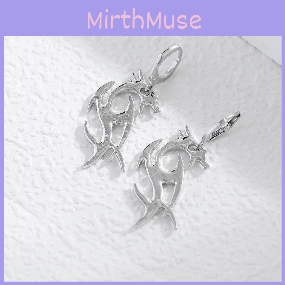 Alloy Dragon Contemporary Earrings For Women Fashion Street Style