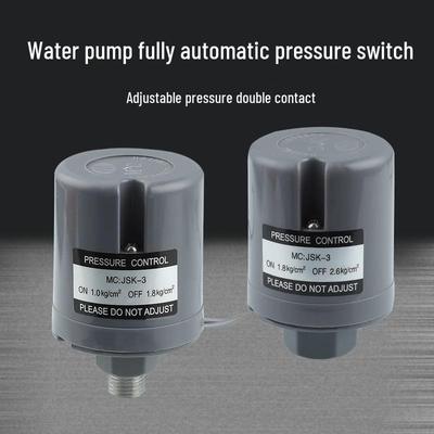 Automatic Household Water Pump Pressure Switch: Adjustable Self-Priming Hot and Cold Water Pressure Booster Controller.