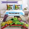 3pcs Plants Vs. Zombies2 Cover Set - Personalized Name, HD Printed Bedding with 1 Cover and 2 Pillowcases - Perfect for Home Decor, Easy Care