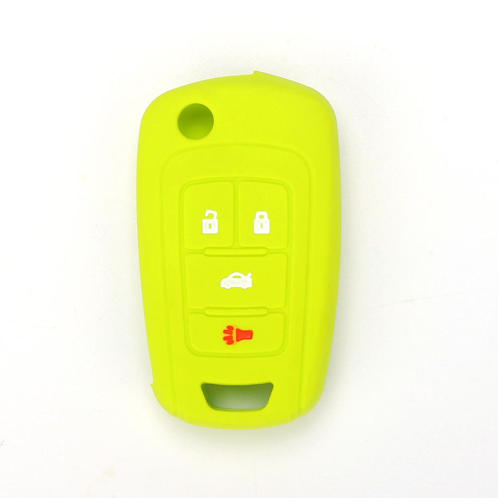 For Buick 4-button Old LaCrosse Silicone Key Cover Soft Rubber Key Bag Car Remote Control Anti-theft Device Protective Cover