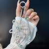 Four-leaf Clover Inlaid Zircon Phone Chain Flower Ball Crystal Bead Creative Bowknot Hanging Chain Car Keychain Jewelry for Women