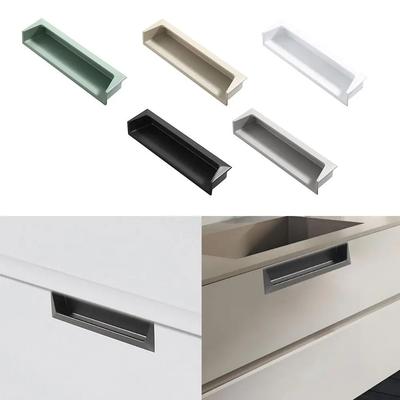 Accessories Hardware Cabinet Handle Modern Simple Cupboard Door Pulls Stainless Steel Invisible Pull Home Decor