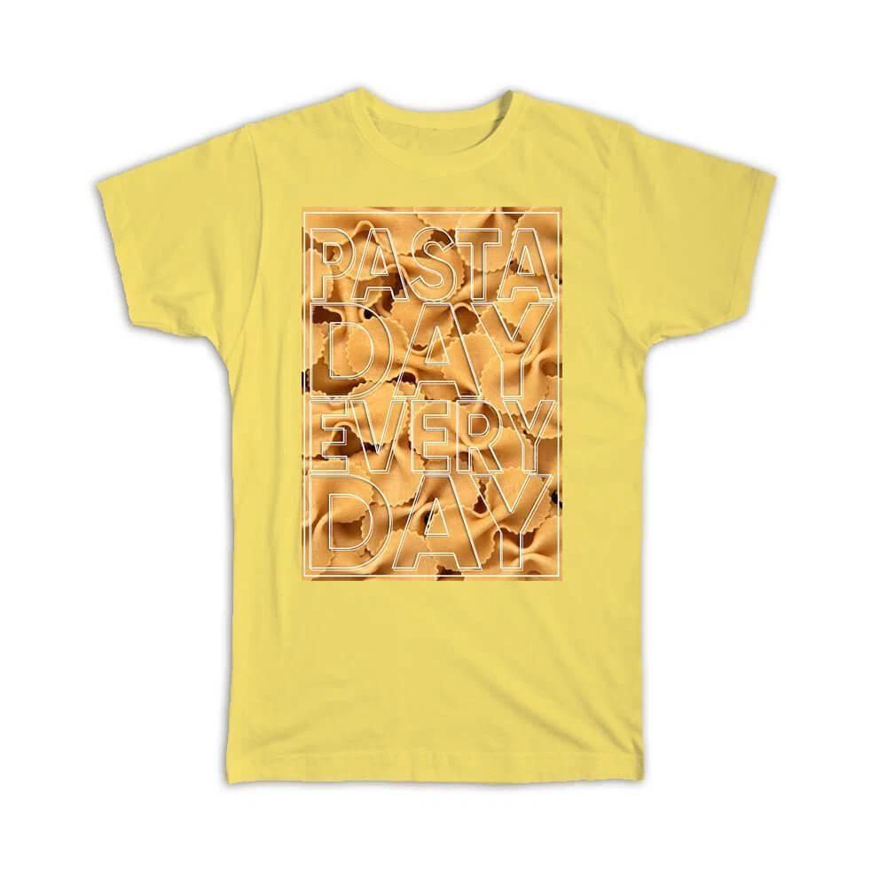 Gift T-Shirt : Pasta Day Every Photo Picture S