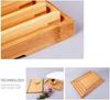 Ansimple Bamboo Tray, Tea and Cafe Tray, Small, Medium, and Large Sizes Available, Square, Tabletop, Japanese Style, Simple, Natural (41 X 29 X 2.4