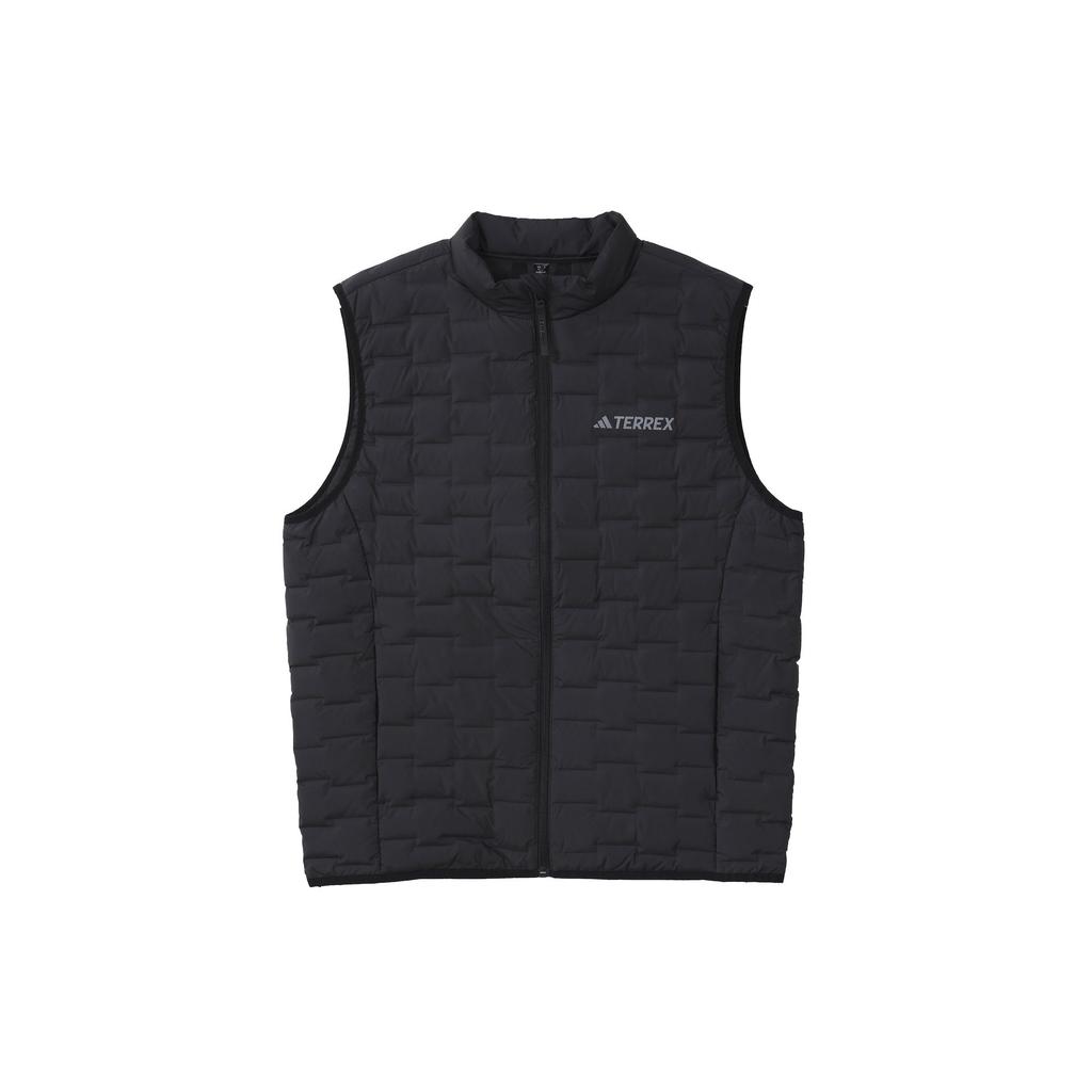Adidas Down Vests Men's Black Stand Collar Moderate Other IT8695